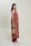 One Shoulder Printed Drape Set