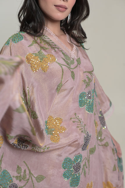 Printed Tissue Crepe Free-style Suit