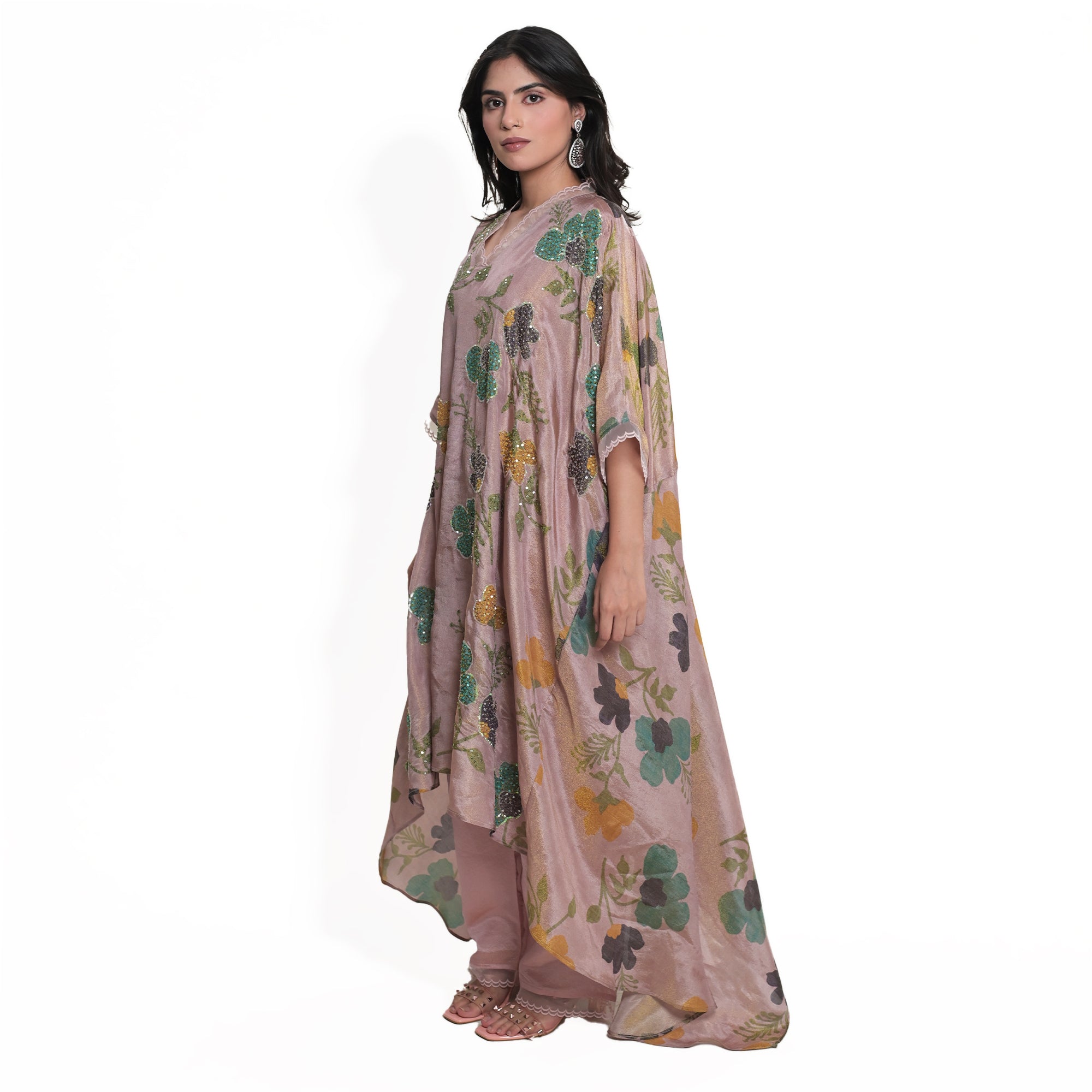 Printed Tissue Crepe Free-style Suit