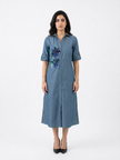 The Indigo Bloom Dress