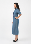 The Indigo Bloom Dress
