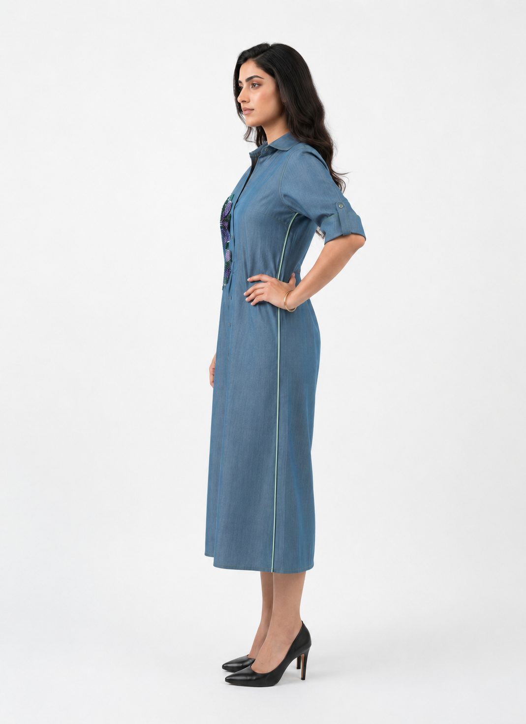 The Indigo Bloom Dress