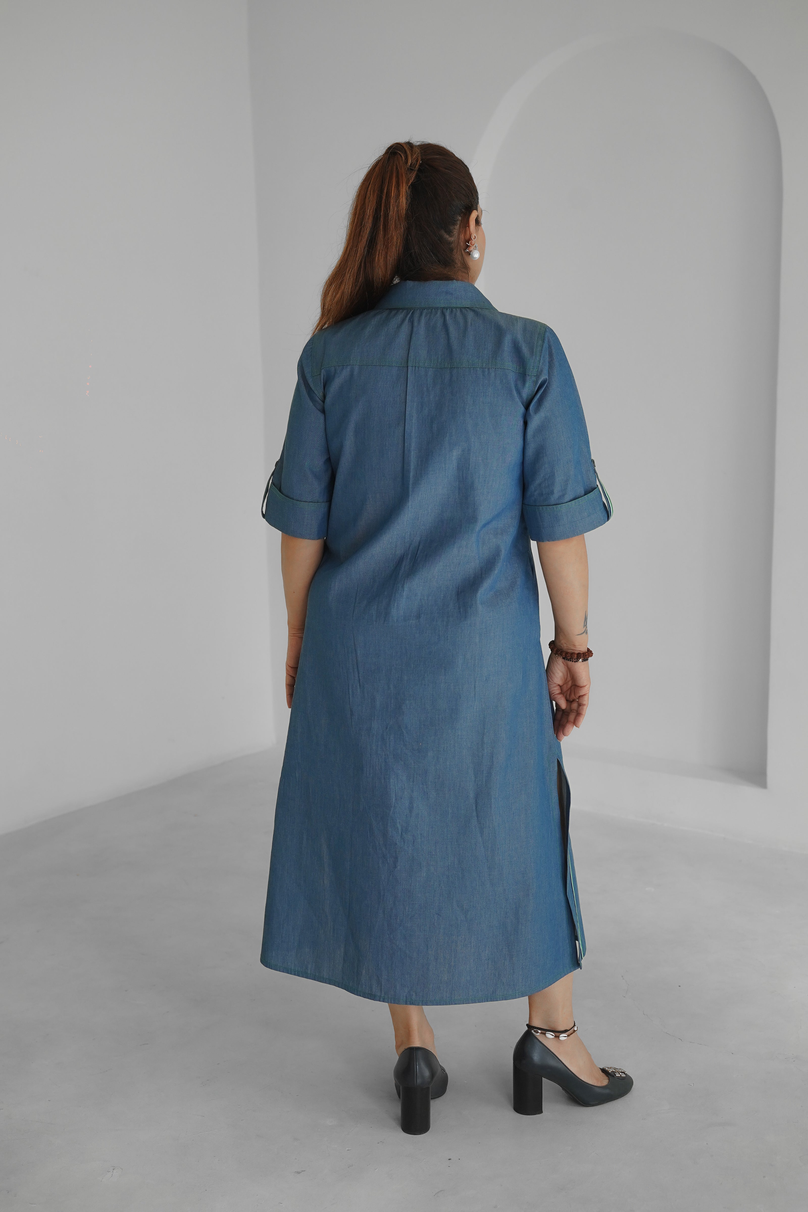 The Indigo Bloom Dress