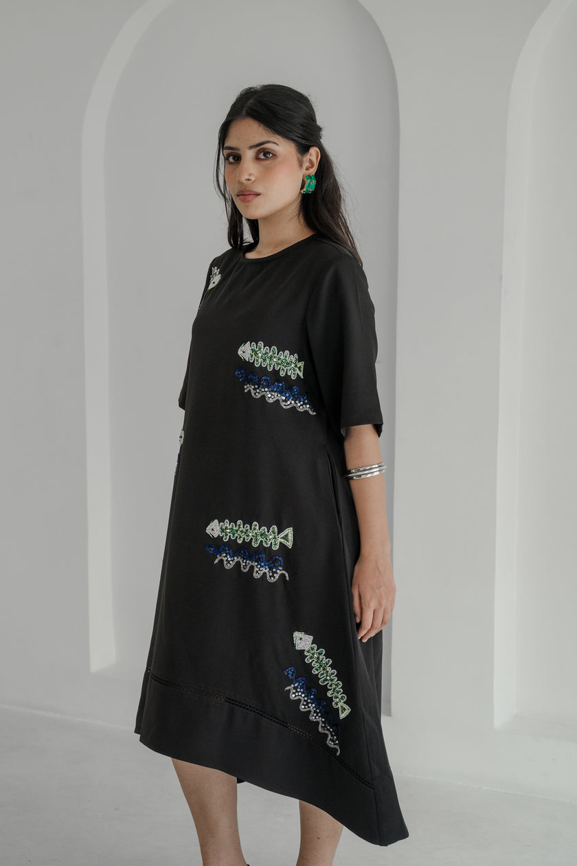 Go With The Flow Midi Dress