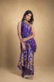 Electric Shibori One Shoulder Set