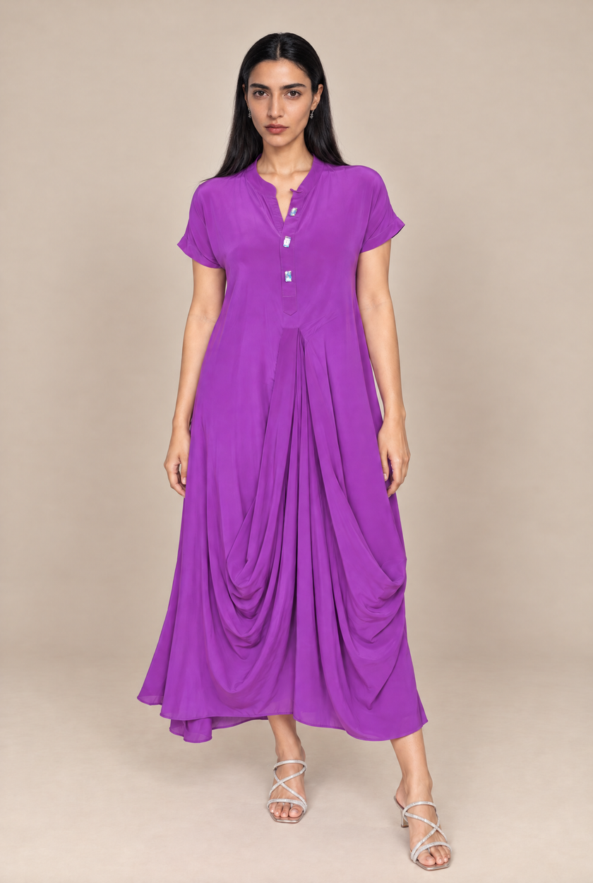 The Lilac Drape Dress