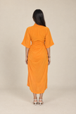 The Saffron Drape Dress