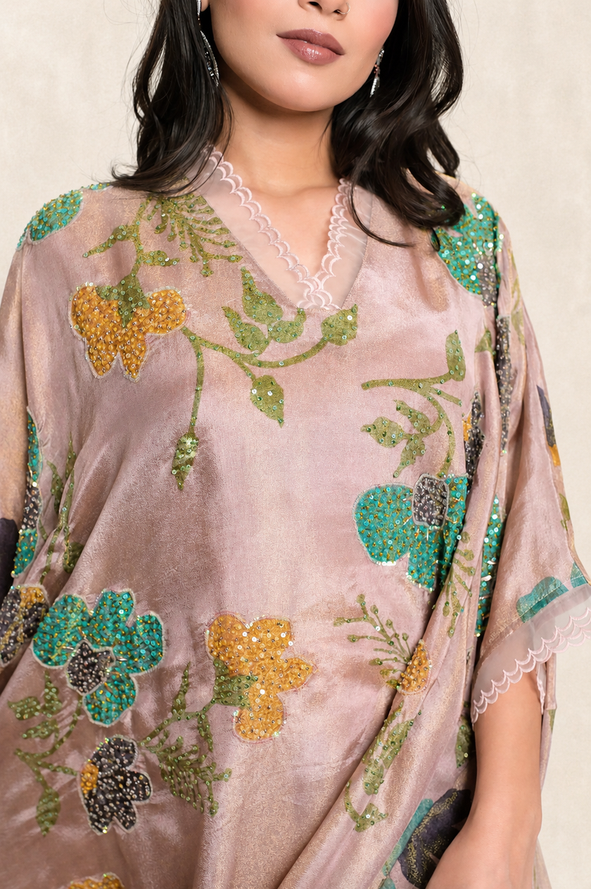 Printed Tissue Crepe Free-style Suit