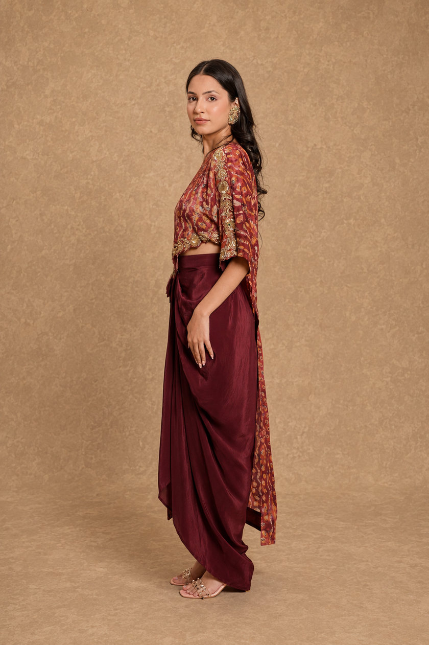Rani Red Drape Set
