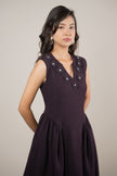 Deep Red Wine Dress