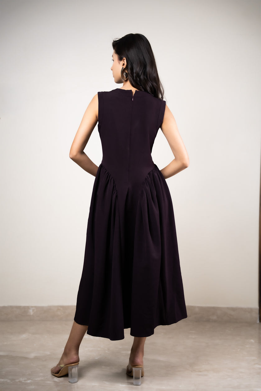 Deep Red Wine Dress