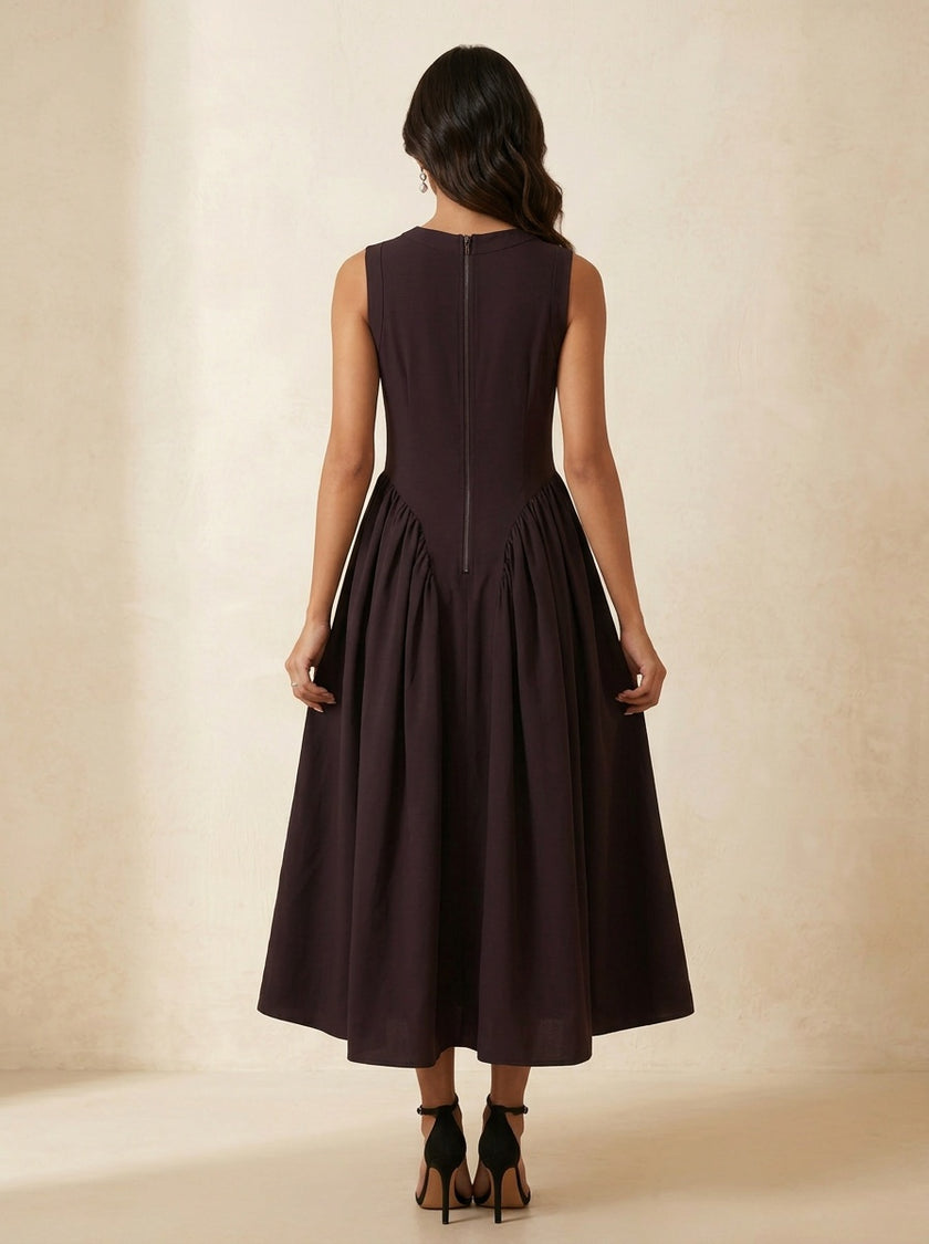 Deep Red Wine Dress