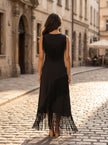 Noir Fringe Dress