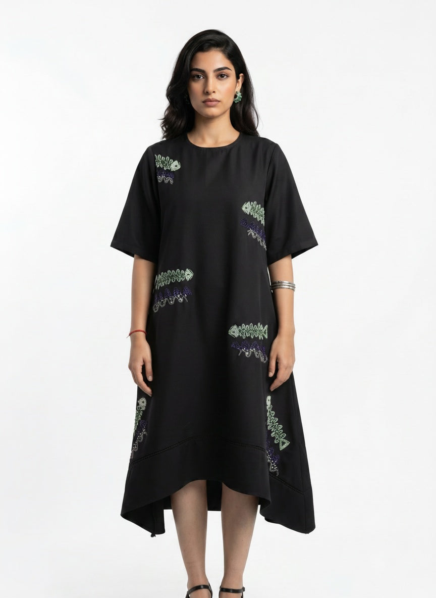 Go With The Flow Midi Dress