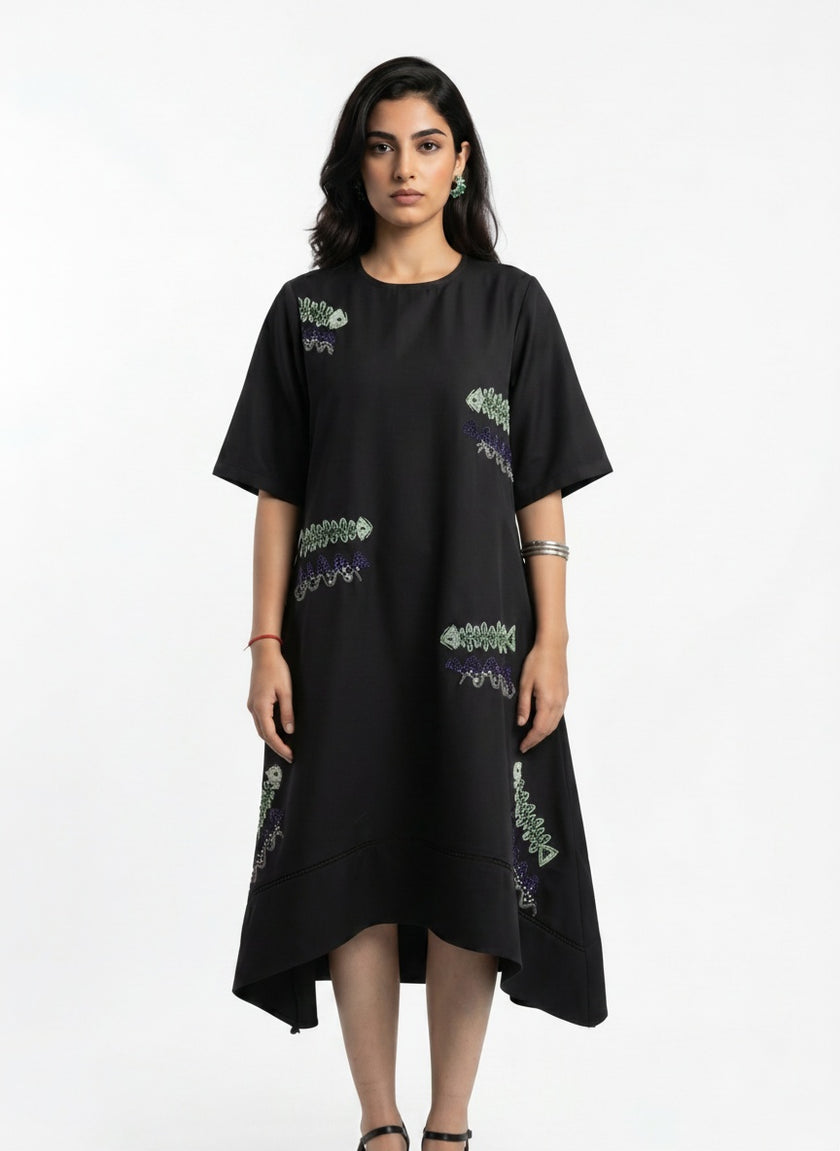 Go With The Flow Midi Dress